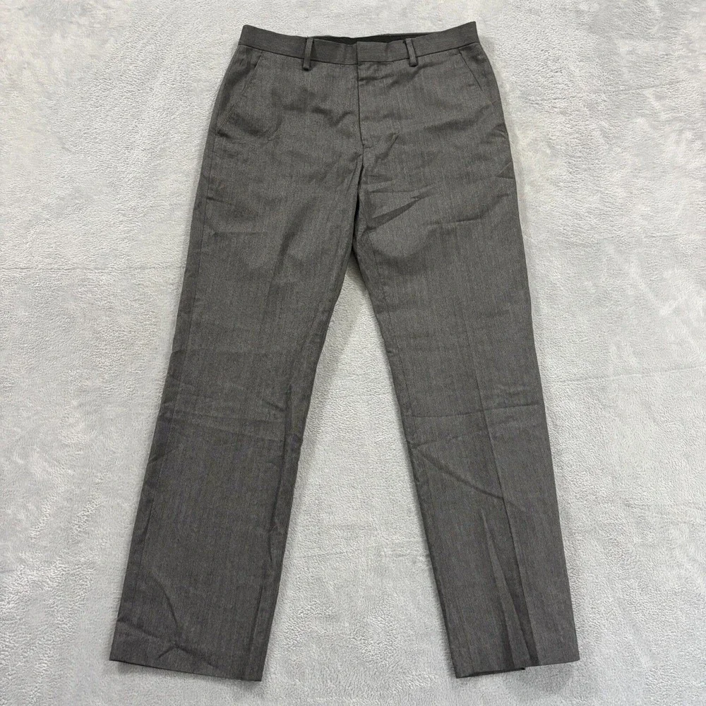 Banana Republic Dress Pants Mens 31x30 Dark Gray Tailored‎ Wedding Preppy